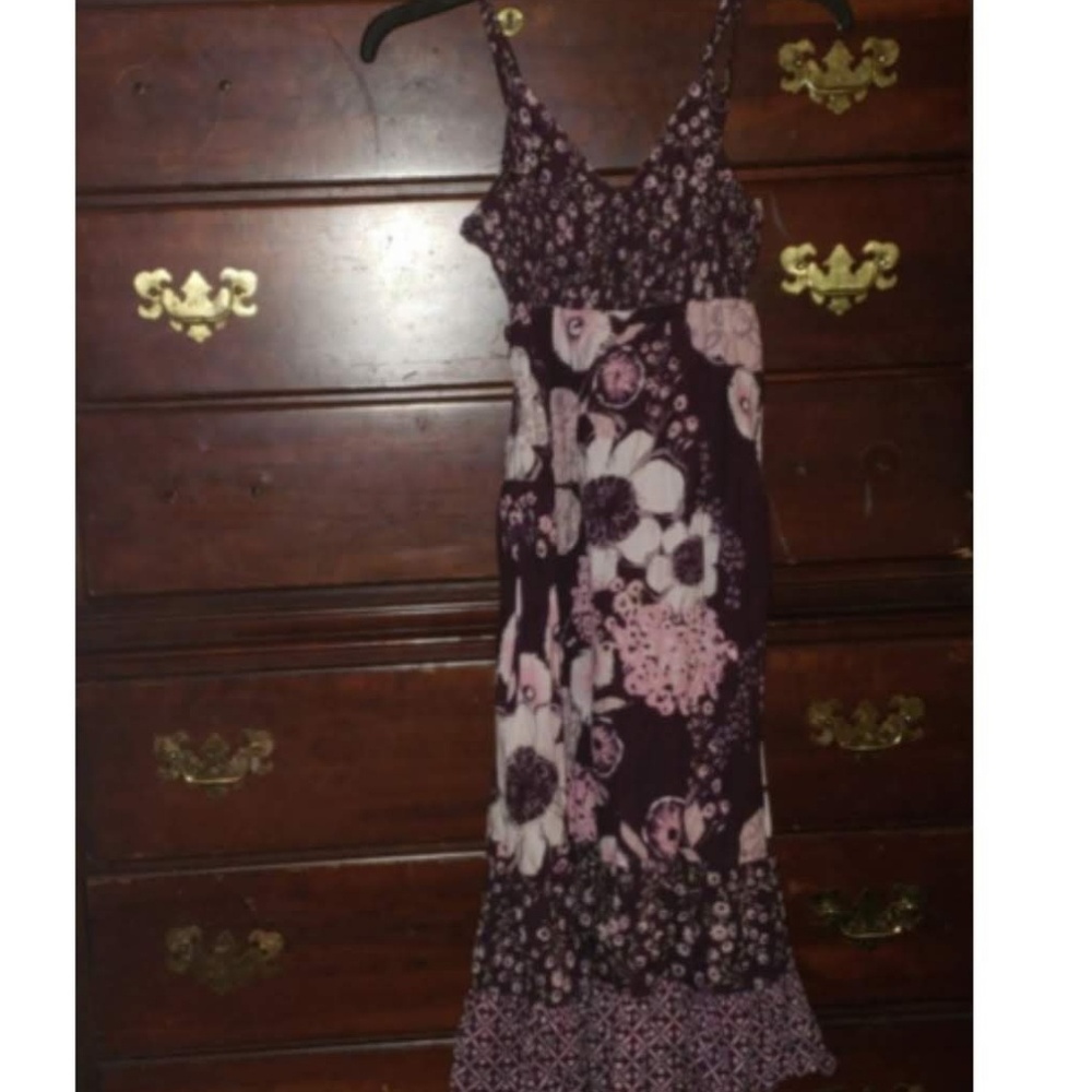 Youth Fun And Flirt Purple And Pink Cotton Dress